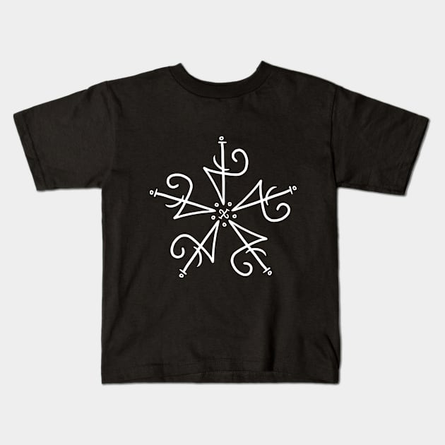 Sigil for Knowledge Flourishes Here Kids T-Shirt by digitalsigils